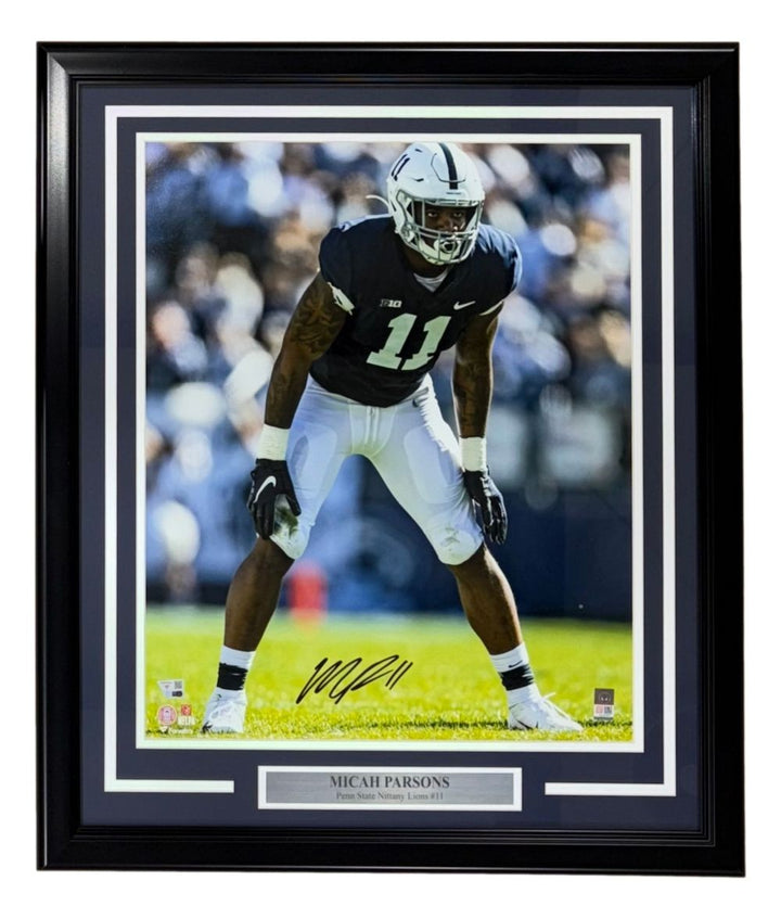Micah Parsons Signed Framed 16x20 Penn State Nittany Lions Photo Fanatics