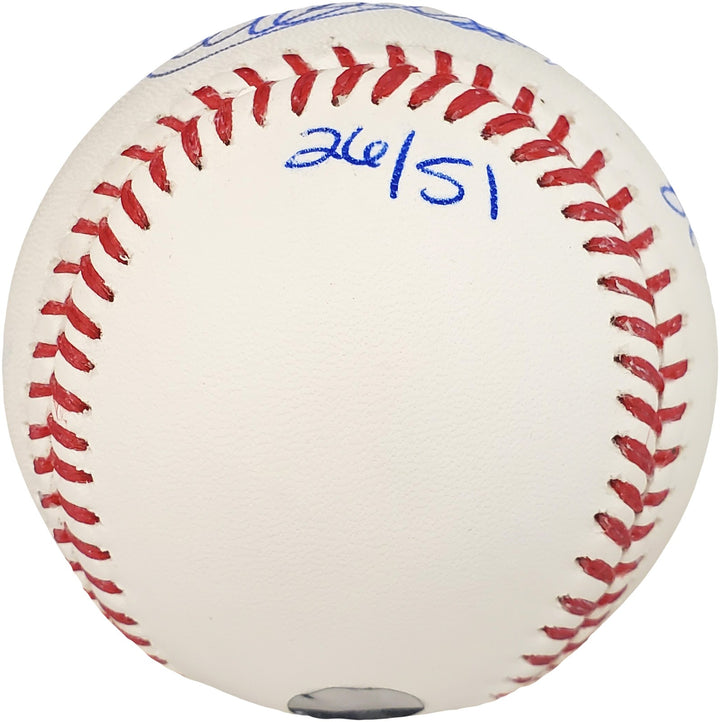Ichiro Suzuki & Fred Lynn Signed MLB Baseball #/51 IS Holo & PSA/DNA