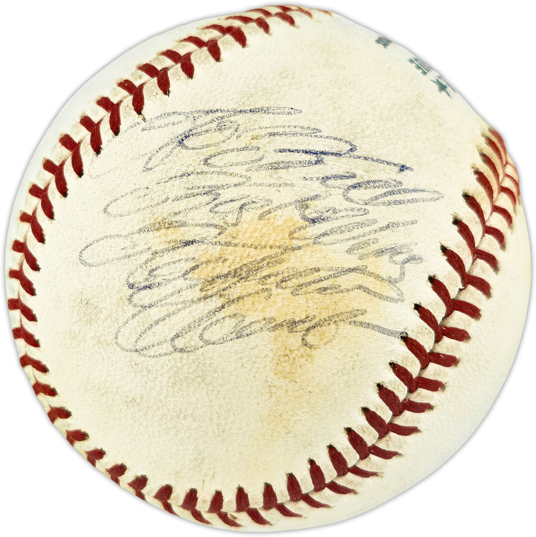 Roberto Clemente Auto Official Feeney NL Baseball Pirates "To Bill" Beckett, PSA