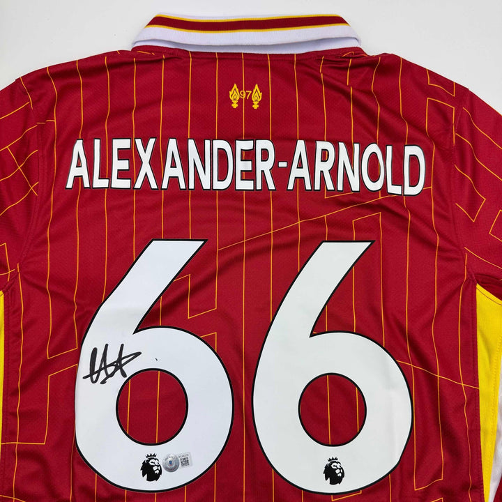 Autographed/Signed Trent Alexander-Arnold Liverpool Red Soccer Jersey BAS COA #2
