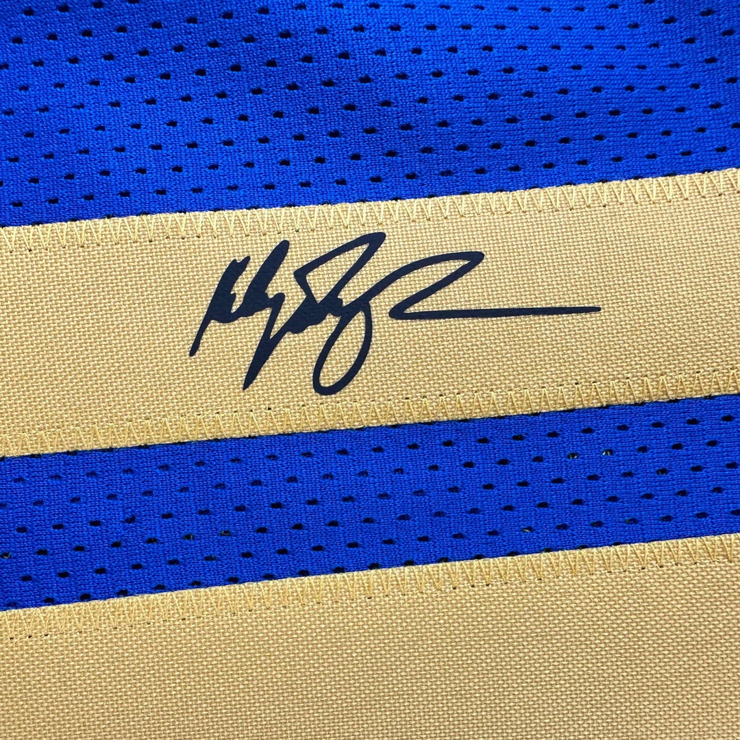 Facsimile Autographed Klay Thompson Golden State Blue Reprint Auto Jersey XL
