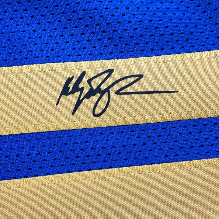 Facsimile Autographed Klay Thompson Golden State Blue Reprint Auto Jersey XL