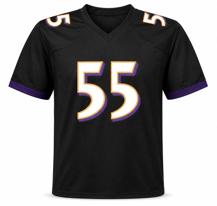 Baltimore Ravens Terrell Suggs Signed Black Jersey Beckett BAS Witness