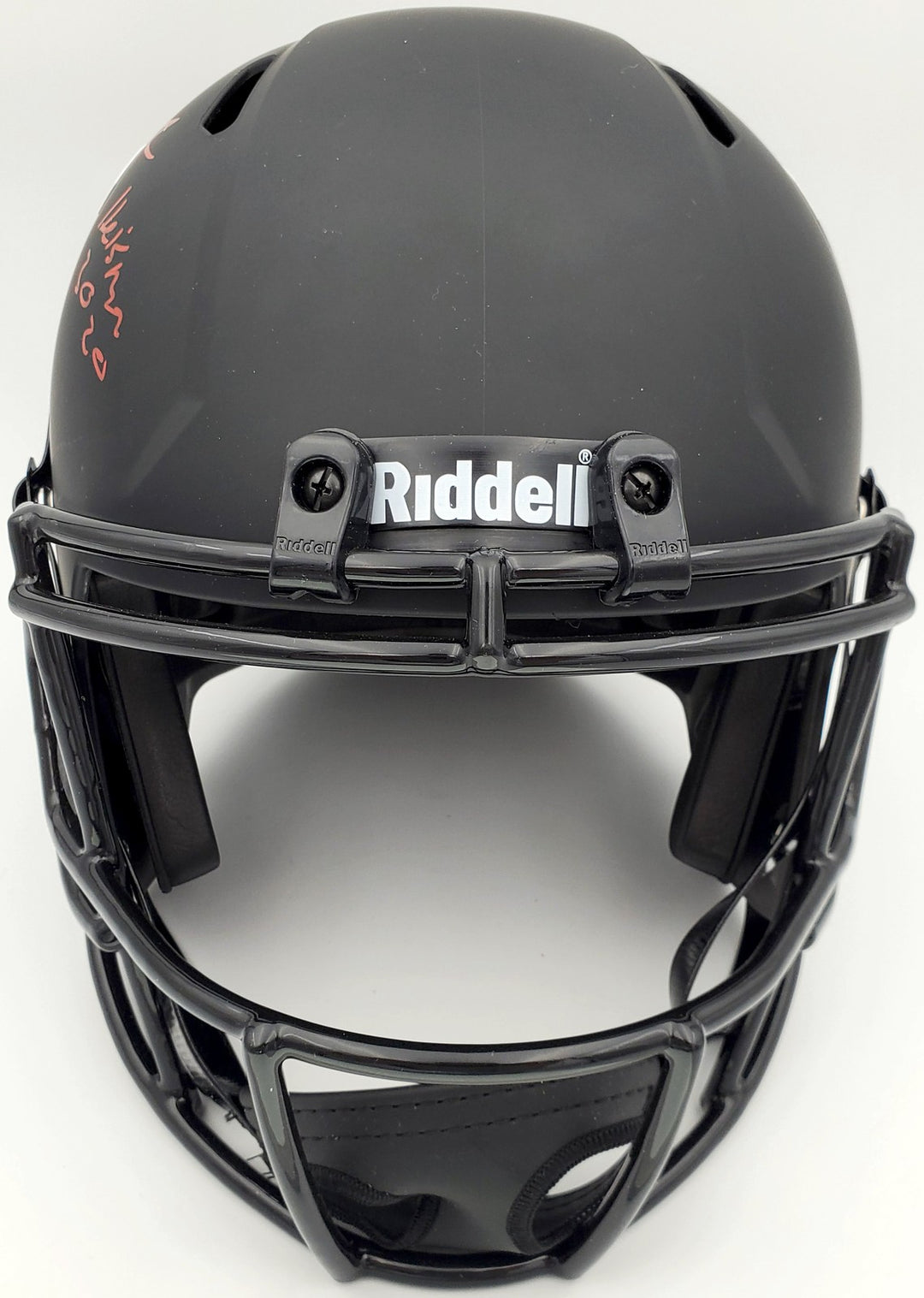 Devonta Smith Auto Alabama Tide Eclipse Black Full Size Rep Helmet Heisman BAS