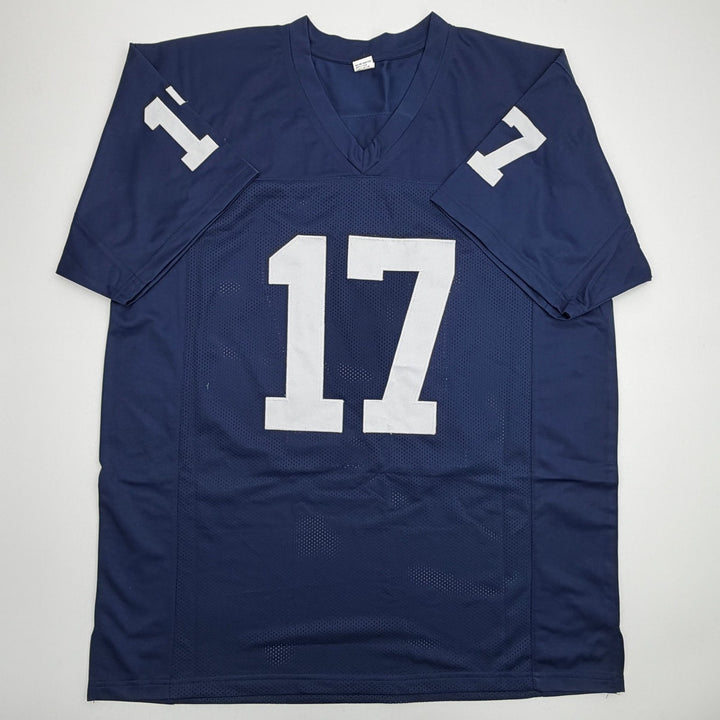 Autographed/Signed Arnold Ebiketie Penn State Blue College Jersey JSA COA
