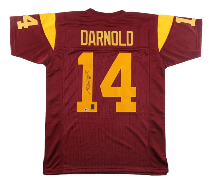 Sam Darnold USC Signed Burgundy College Football Jersey BAS