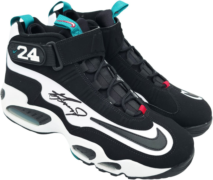 Ken Griffey Jr. Signed White & Black Nike Air Griffey Max 1 Shoes Mariners Size