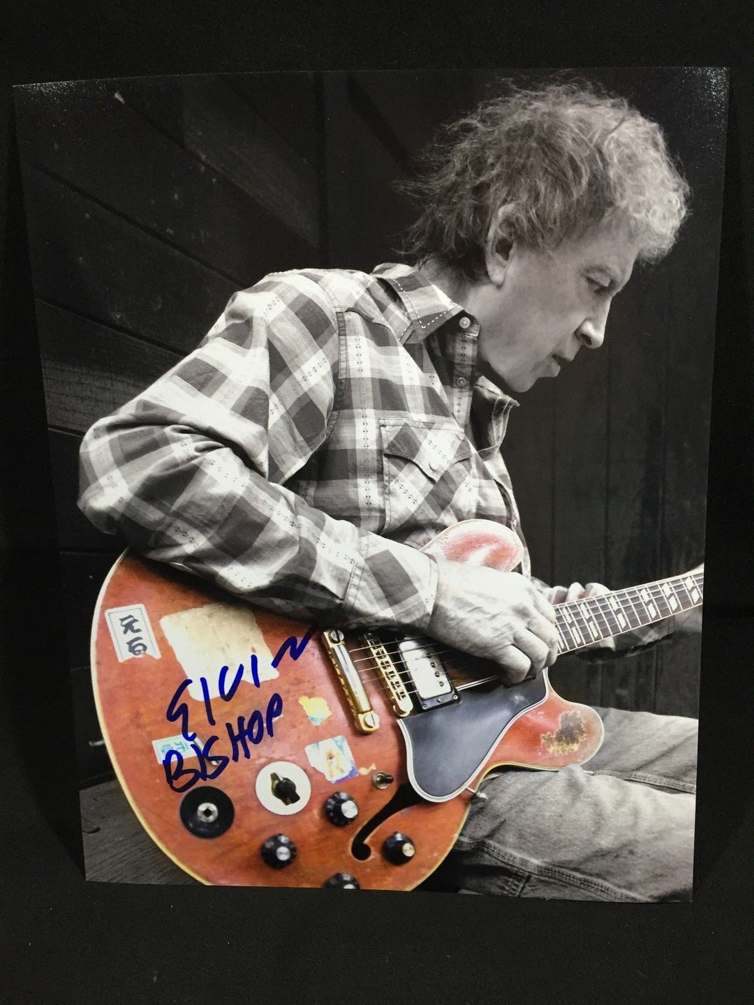 ELVIN BISHOP SIGNED AUTOGRAPHED 8X10 PHOTO PAUL BUTTERFIELD BLUES BAND COA ***