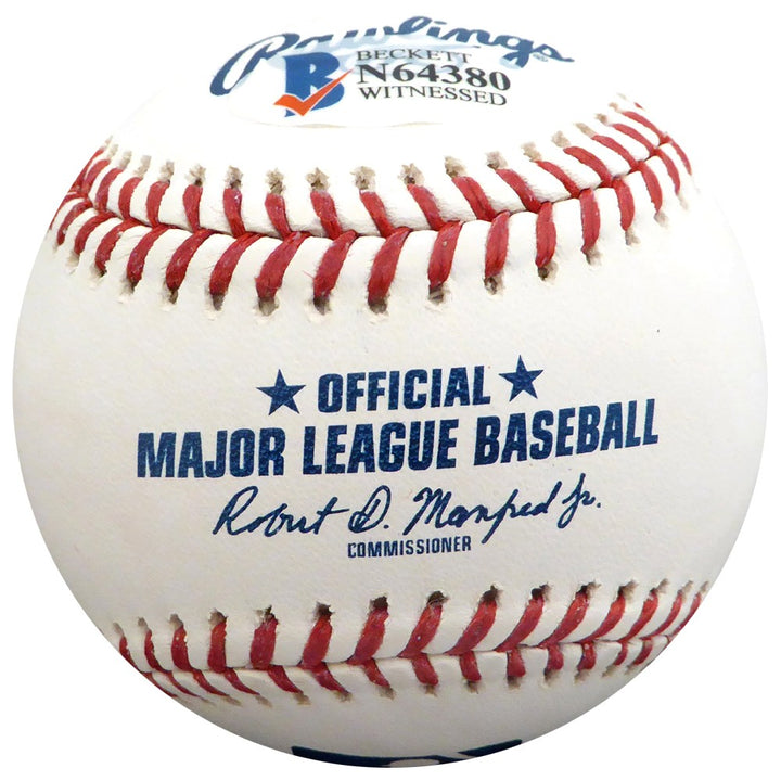Sammy Sosa Signed Official MLB Baseball Chicago Cubs "98 NL MVP" Beckett BAS
