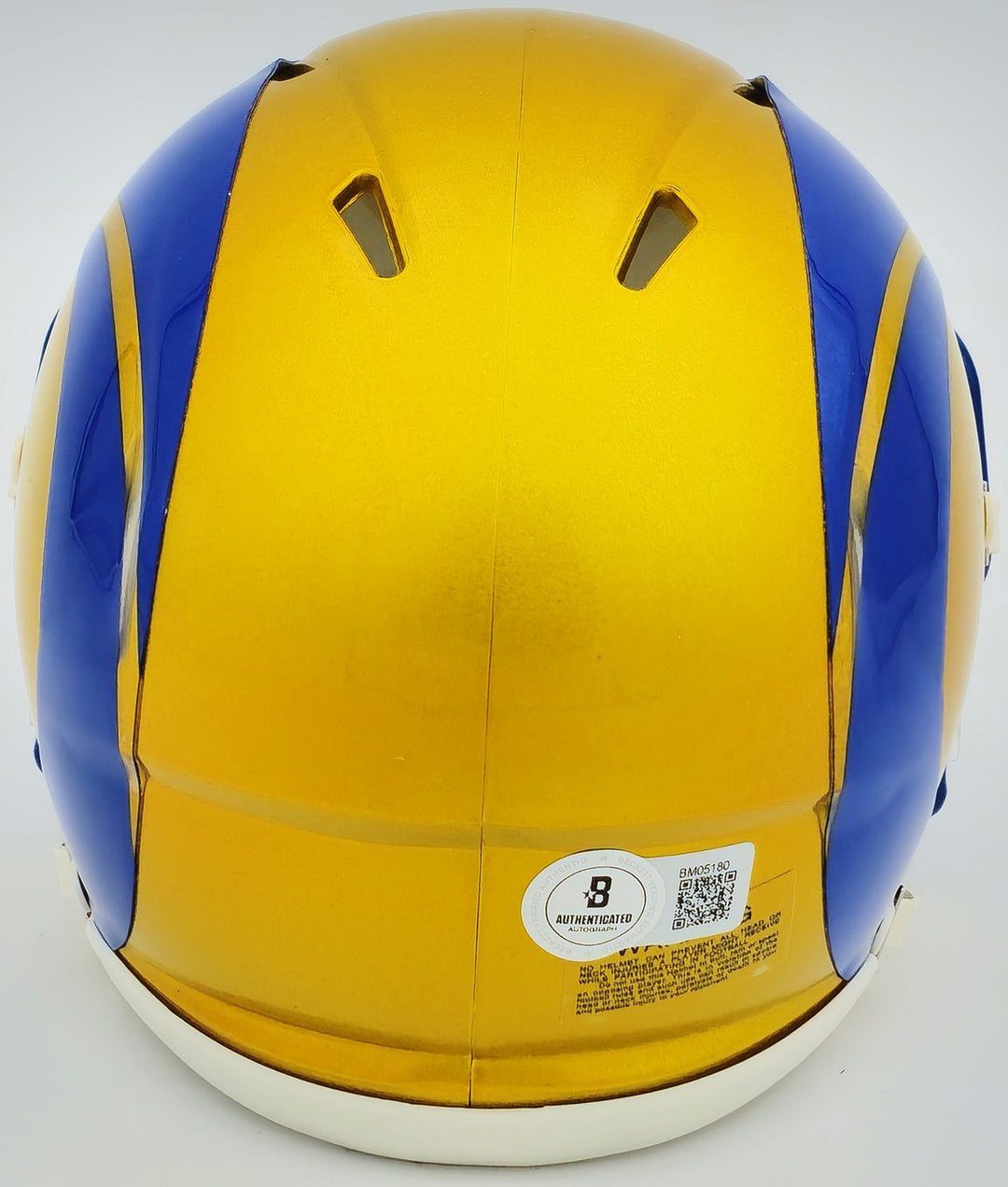 Kyren Williams Signed Rams Flash Yellow Speed Mini Helmet Beckett Witness