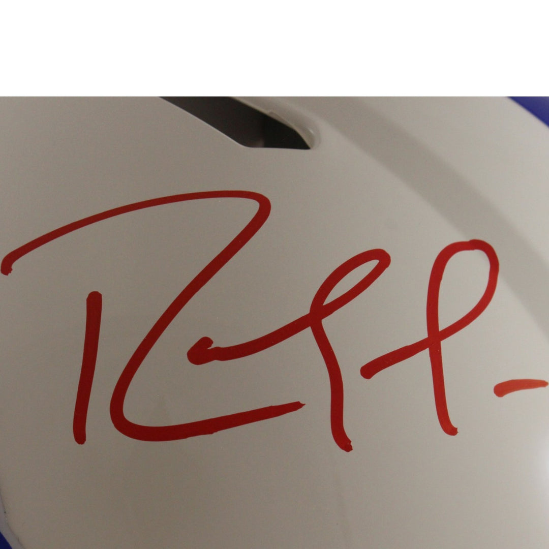 Randy Moss Autographed New England Patriots Authentic Retro Helmet Beckett 56320