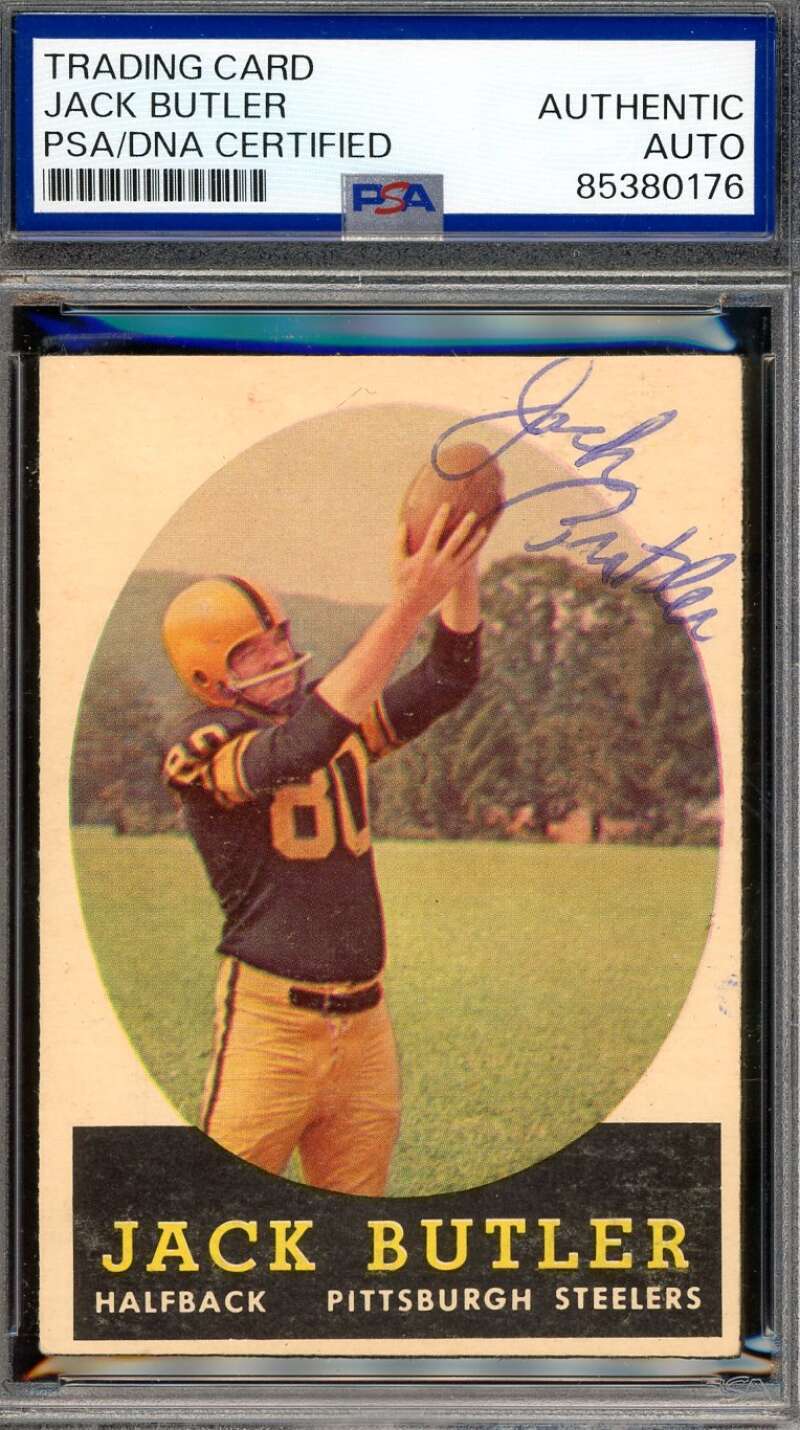 Jack Butler PSA DNA Vintage Signed Rare 1958 Topps Autograph