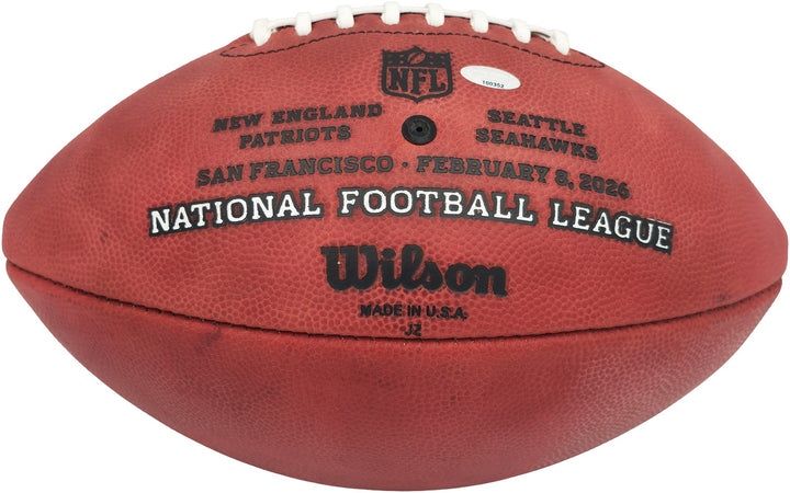 Devon Witherspoon Signed Seahawks NFL Leather SB LX Logo Football MCS Holo