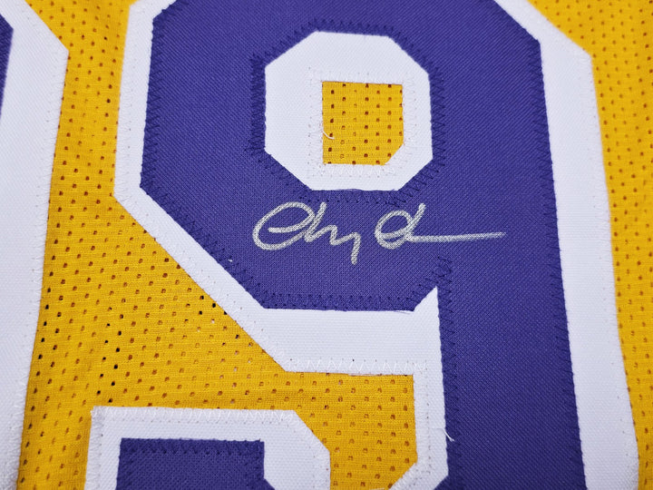 Fletch Chevy Chase Signed Yellow Jersey Beckett BAS QR