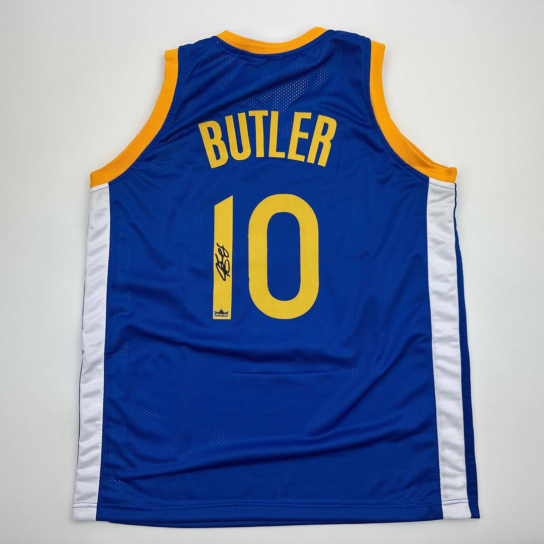 Facsimile Autographed Jimmy Butler Golden State Blue Reprint Jersey Size Mens XL