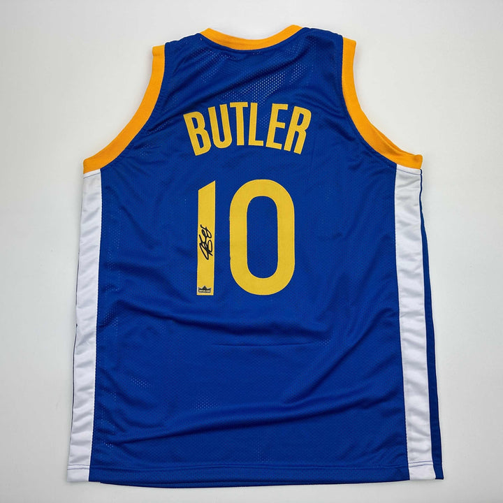 Facsimile Autographed Jimmy Butler Golden State Blue Reprint Jersey Size Mens XL