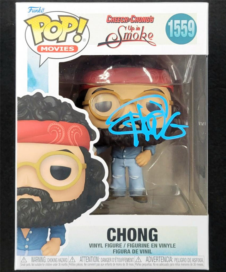 Tommy Chong signed Cheech & Chong Up in Smoke Funko Pop! 1559 auto~ Beckett BAS