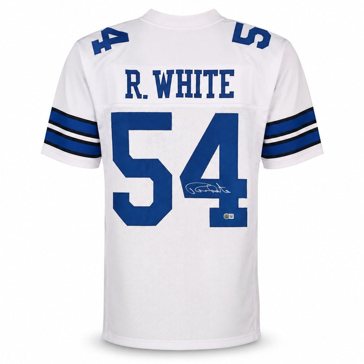 Dallas Cowboys Randy White Signed White Jersey Beckett BAS Witness