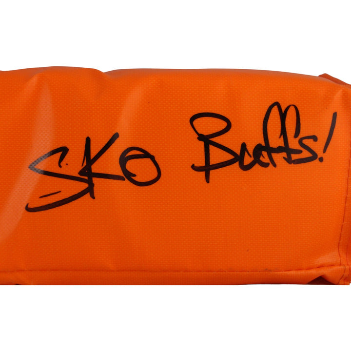 Warren Sapp Autographed/Signed Pylon Sko Buffs Inscription Beckett Witness 53293