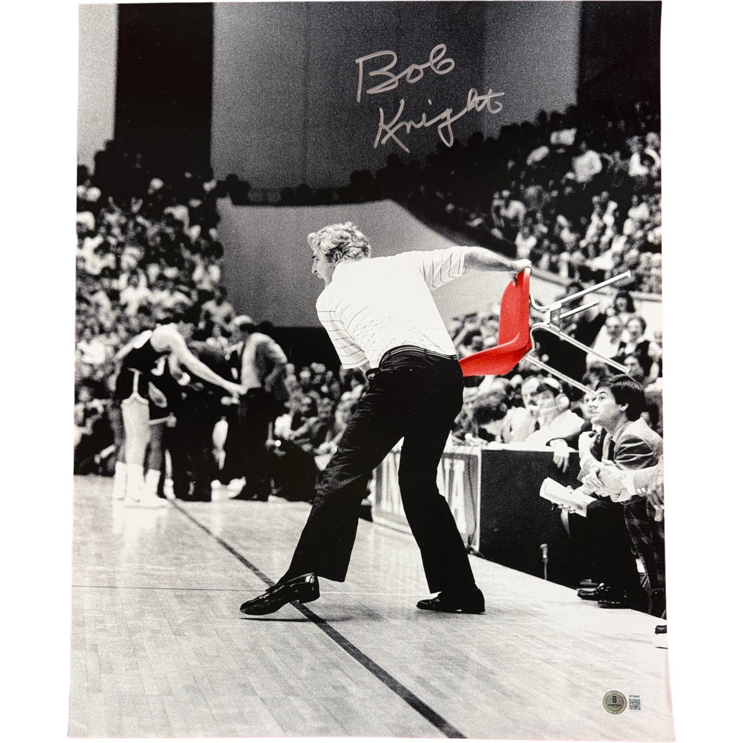 Bobby Knight Autographed/Signed Indiana Hoosiers 16x20 Photo Beckett 56188
