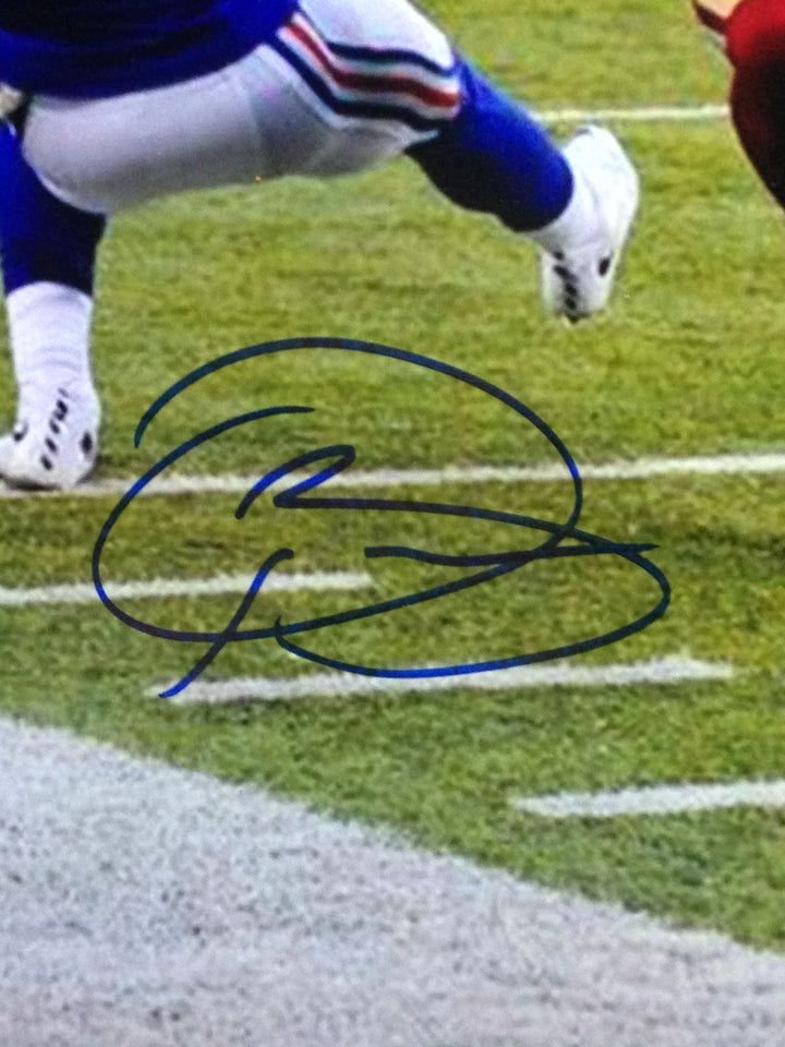 Odell Beckham Jr Signed 11x14 Photo Framed catch Giants Rams Super Bowl Jsa Auto