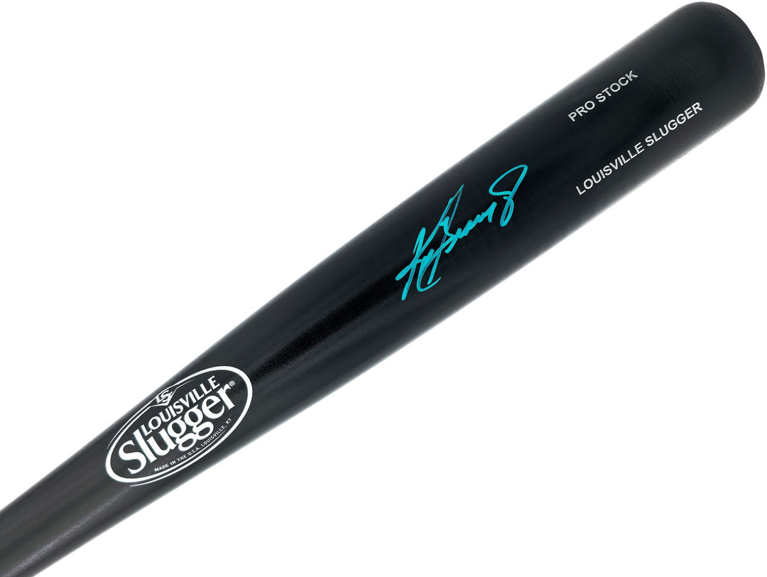 Ken Griffey Jr. Signed Black Louisville Slugger Pro Stock Bat Mariners