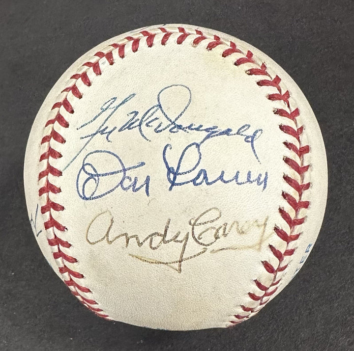 NY Yankees Multi Signed AL Baseball Don Larsen WS PG 6 Auto Enos Slaughter COA