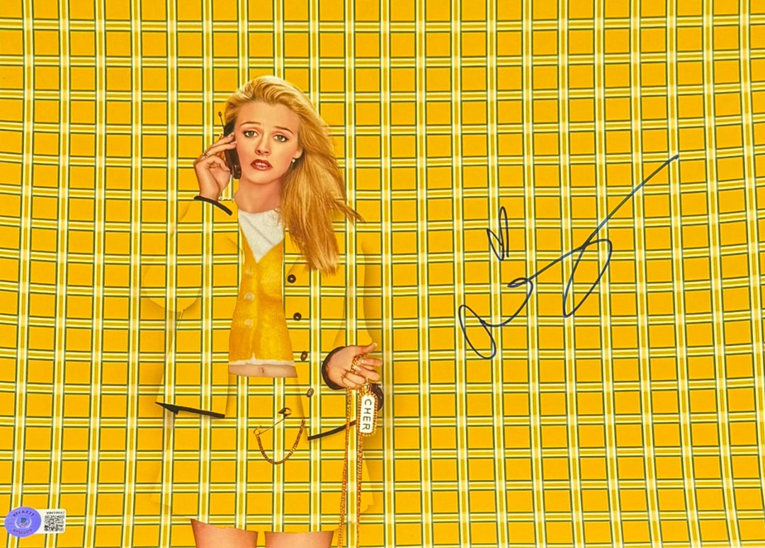 Alicia Silverstone Autographed/Signed Clueless 11x14 Photo Beckett 54372