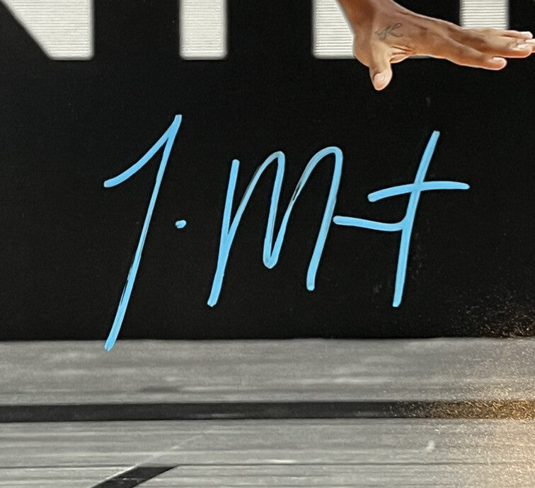 Ja Morant Memphis Grizzlies Signed 16x20 Framed Spotlight Photo Mint Auto BAS