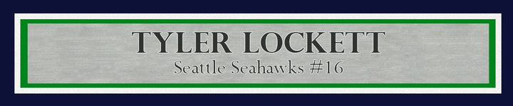Tyler Lockett Signed Framed 16x20 Photo Seahawks Color Rush Green MCS Holo