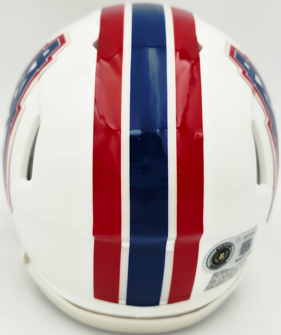 Earl Campbell Signed Oilers White 1981-98 Throwback Speed Mini Helmet