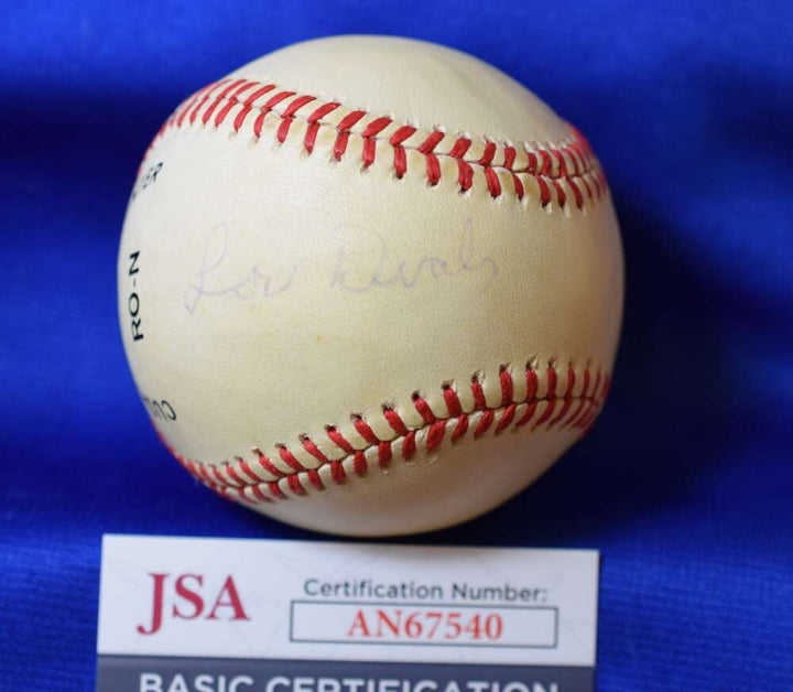 Lou Dials JSA Coa Autograph National League ONL Signed Baseball