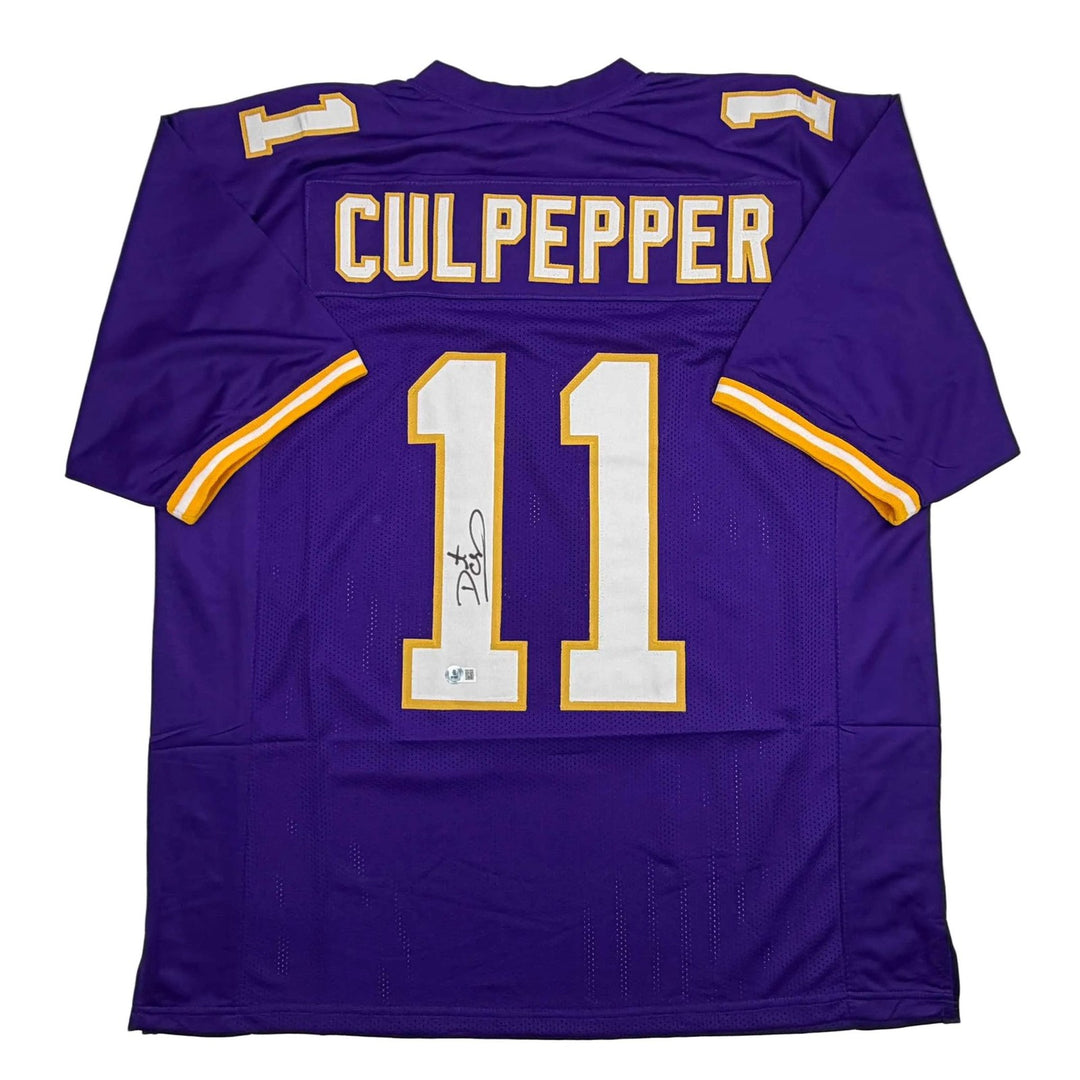 Autographed/Signed DAUNTE CULPEPPER Minnesota Purple Jersey JSA COA