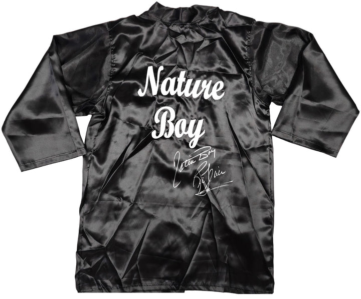 Ric Flair Signed Black Wrestling Robe "Nature Boy" PSA/DNA Ball