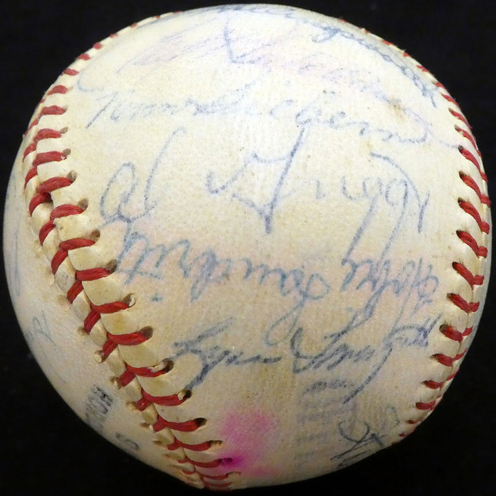 1956 Spring Training Signed League Baseball With 27 Total Signatures Stan