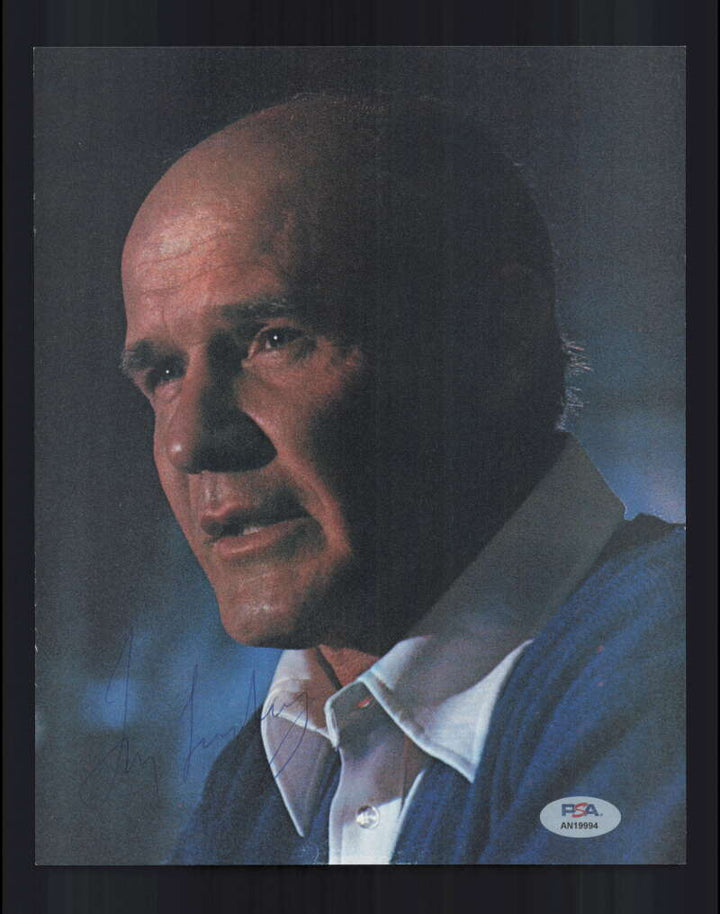 Tom Landry PSA DNA Signed 70`s Vintage 8x10 Photo Autographed Cowboys