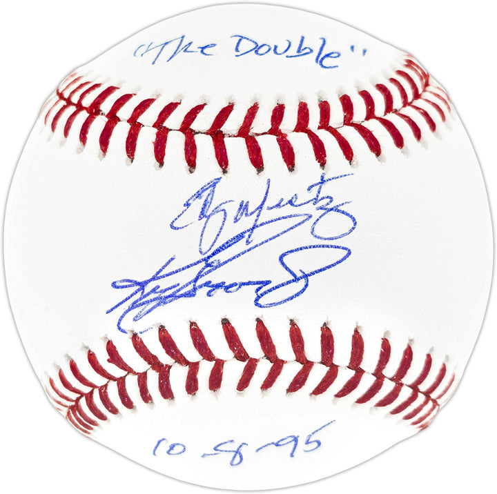 Ken Griffey Jr. & Edgar Martinez Signed MLB Baseball Mariners LE #/95