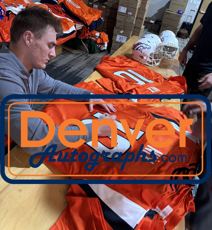 Bo Nix Autographed/Signed Pro Style Size XL Orange Jersey Beckett Witness 55109