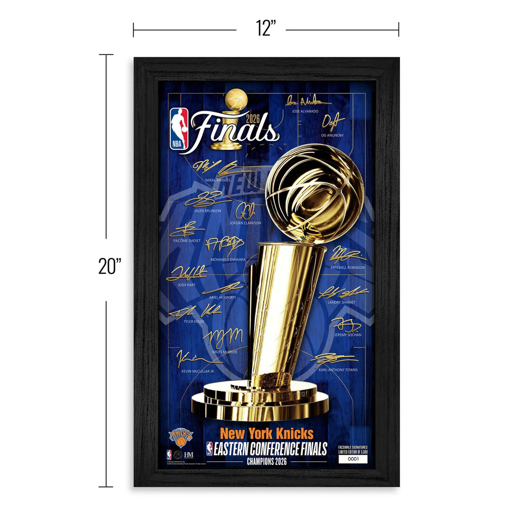 New York Knicks 2026 NBA Eastern Conference Champions Signature Frame