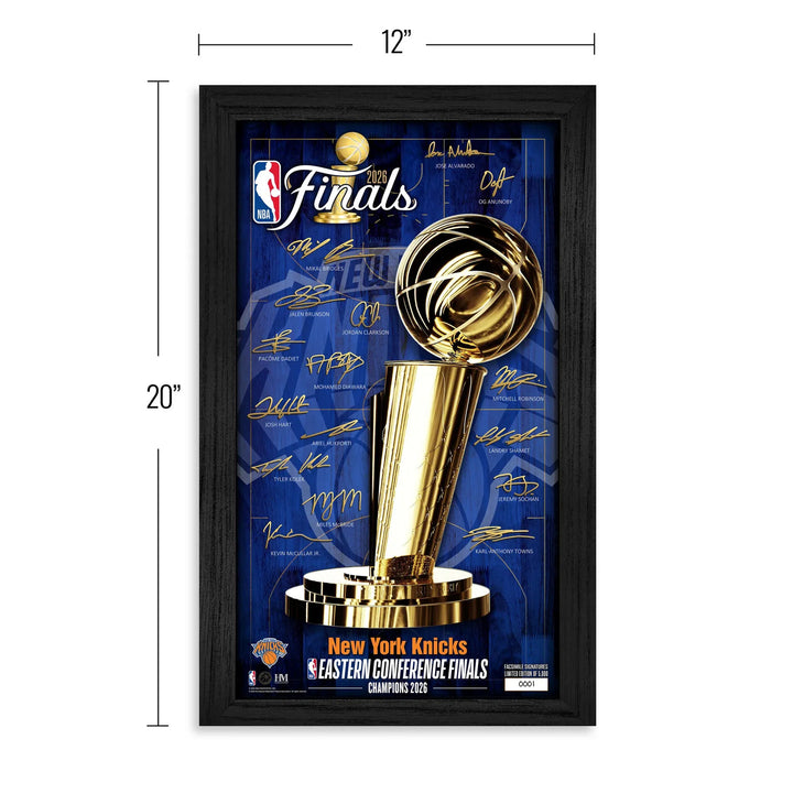 New York Knicks 2026 NBA Eastern Conference Champions Signature Frame