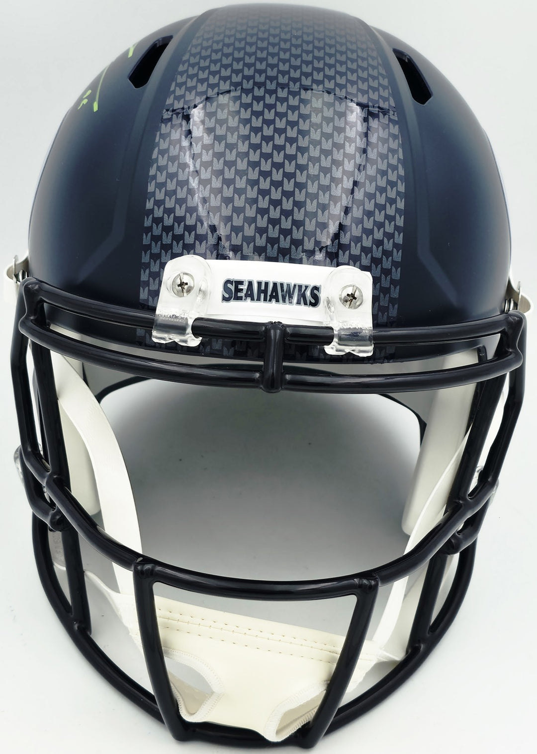 Leonard Williams Signed Seahawks Blue Full Size Speed Replica Helmet Beckett Wit