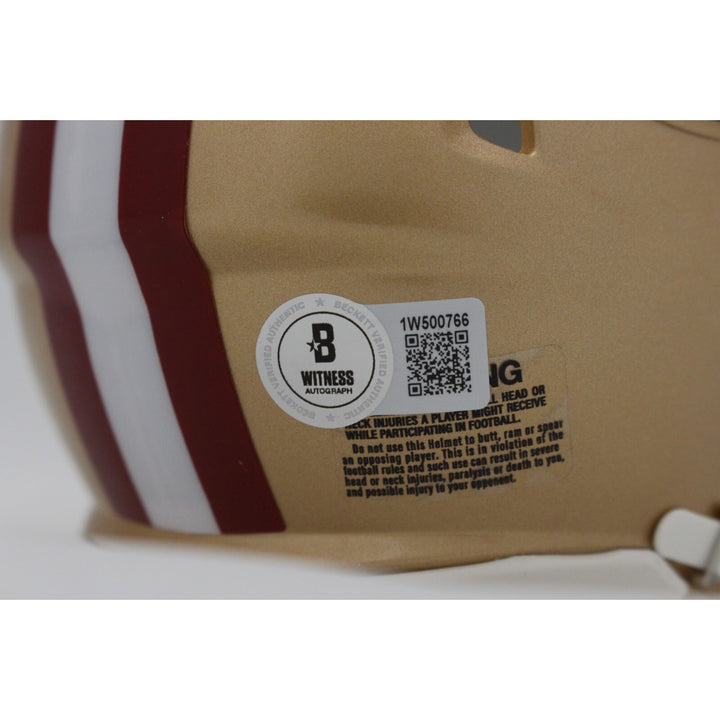 Ken Norton Jr. Autographed San Francisco 49ers Mini Helmet Beckett 44949