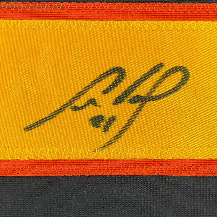 Framed Autographed/Signed Cam Neely 33x42 Vancouver Black Hockey Jersey JSA COA