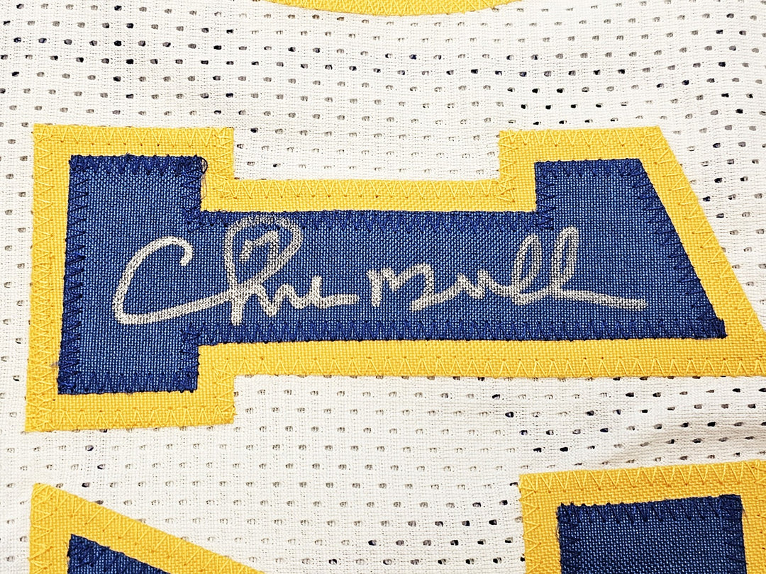 Warriors Chris Mullin, Tim Hardaway Mitch Richmond Auto White Jersey Run TMC BAS