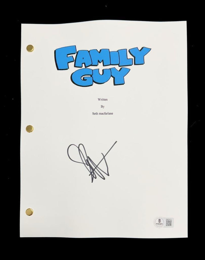 Seth Green autograph signed Family Guy Pilot Script Chris Griffin A~ Beckett BAS