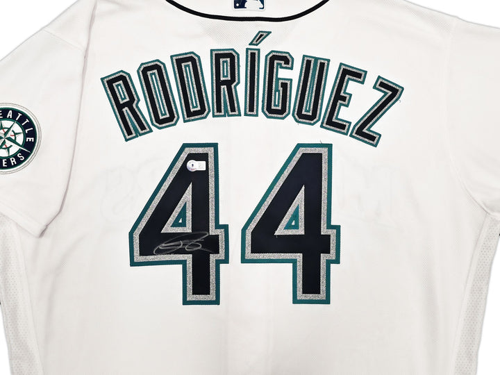 Mariners Julio Rodriguez Auto White Nike Authentic Collection Jersey 52 Beckett