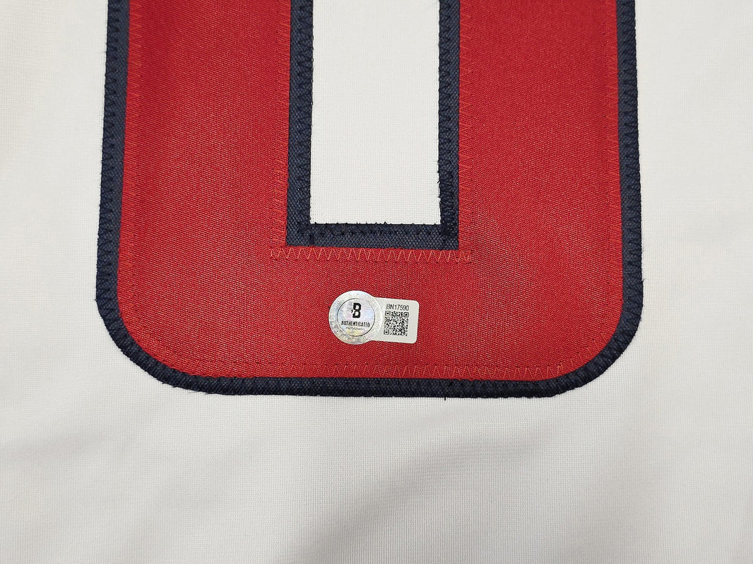 Washington Capitals Alex Ovechkin Signed White Jersey Beckett