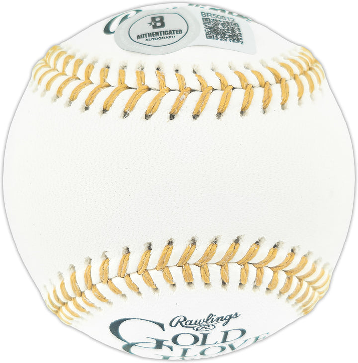 Dave Concepcion Auto Official Gold Glove Baseball Reds "5X GG" Smudge Beckett