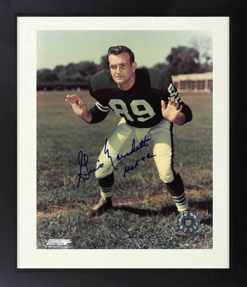 Gino Marchetti signed Baltimore Colts NFL 8x10 Photo HOF 72 Framed- COA