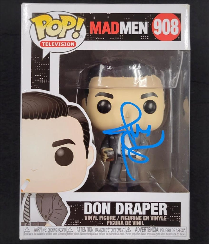 Jon Hamm signed Don Draper Mad Men Funko Pop! #908 Figure autograph BAS Beckett